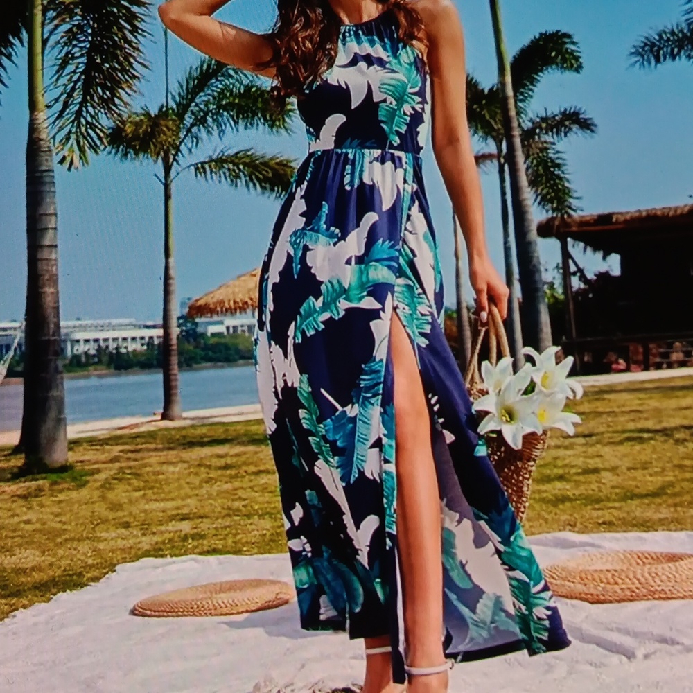 Kilig 2025 Summer Maxi Dress W Pockets M NWT